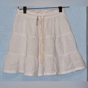 Aerie White Mini Skirt with Tie Front (NWT)